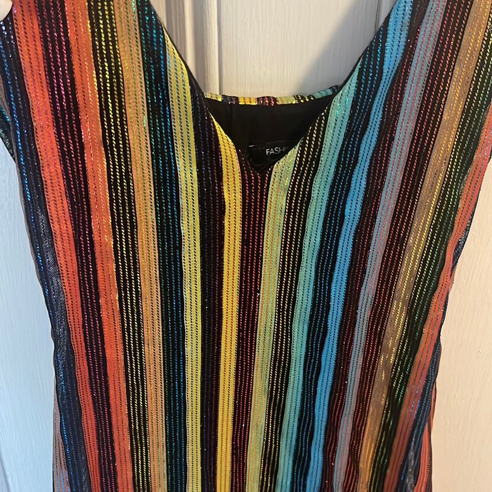 Colorful Sexy tight dress